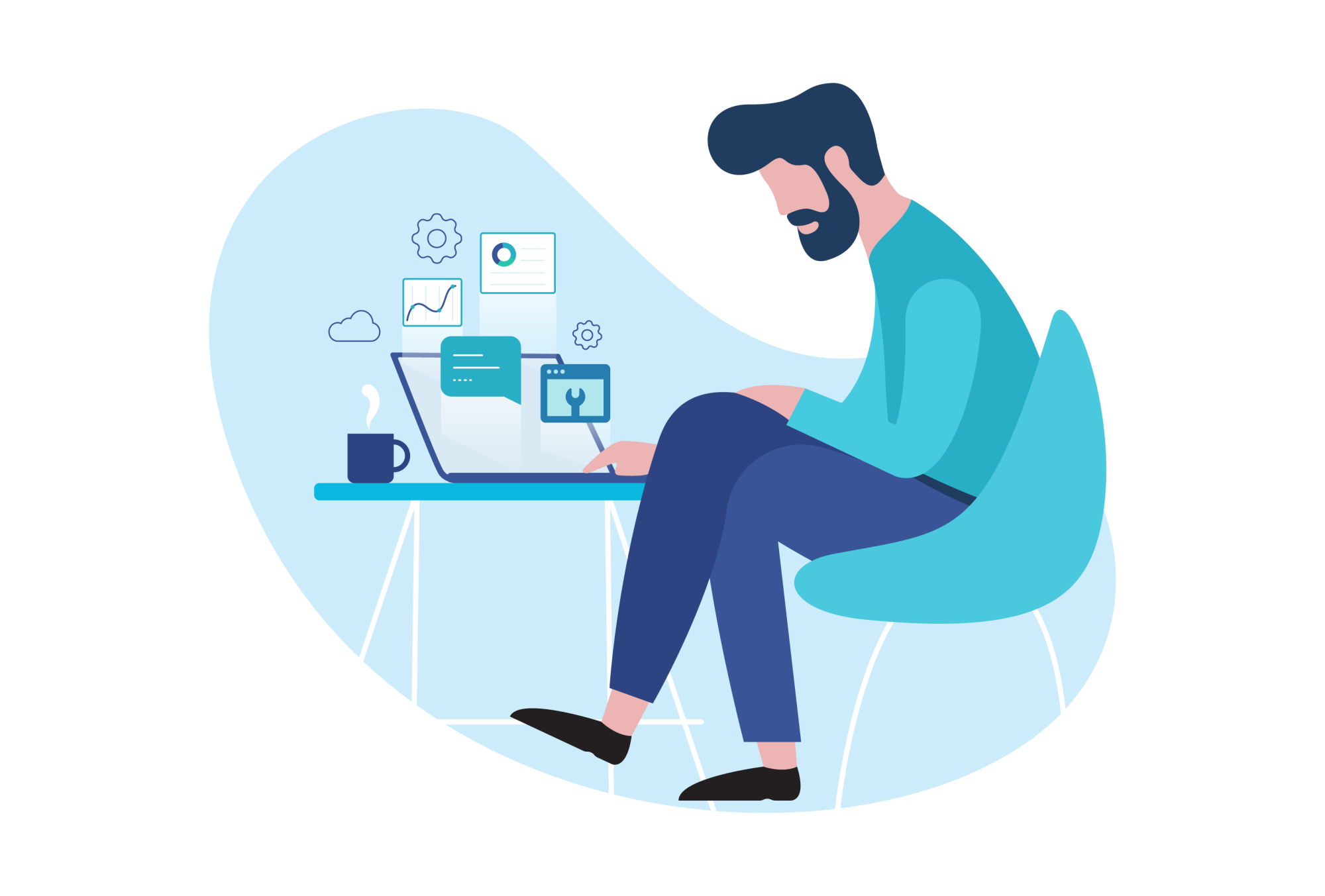 4 manage work illustration