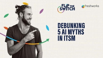 Debunking 5 AI Myths in ITSM whitepaper by Freshworks