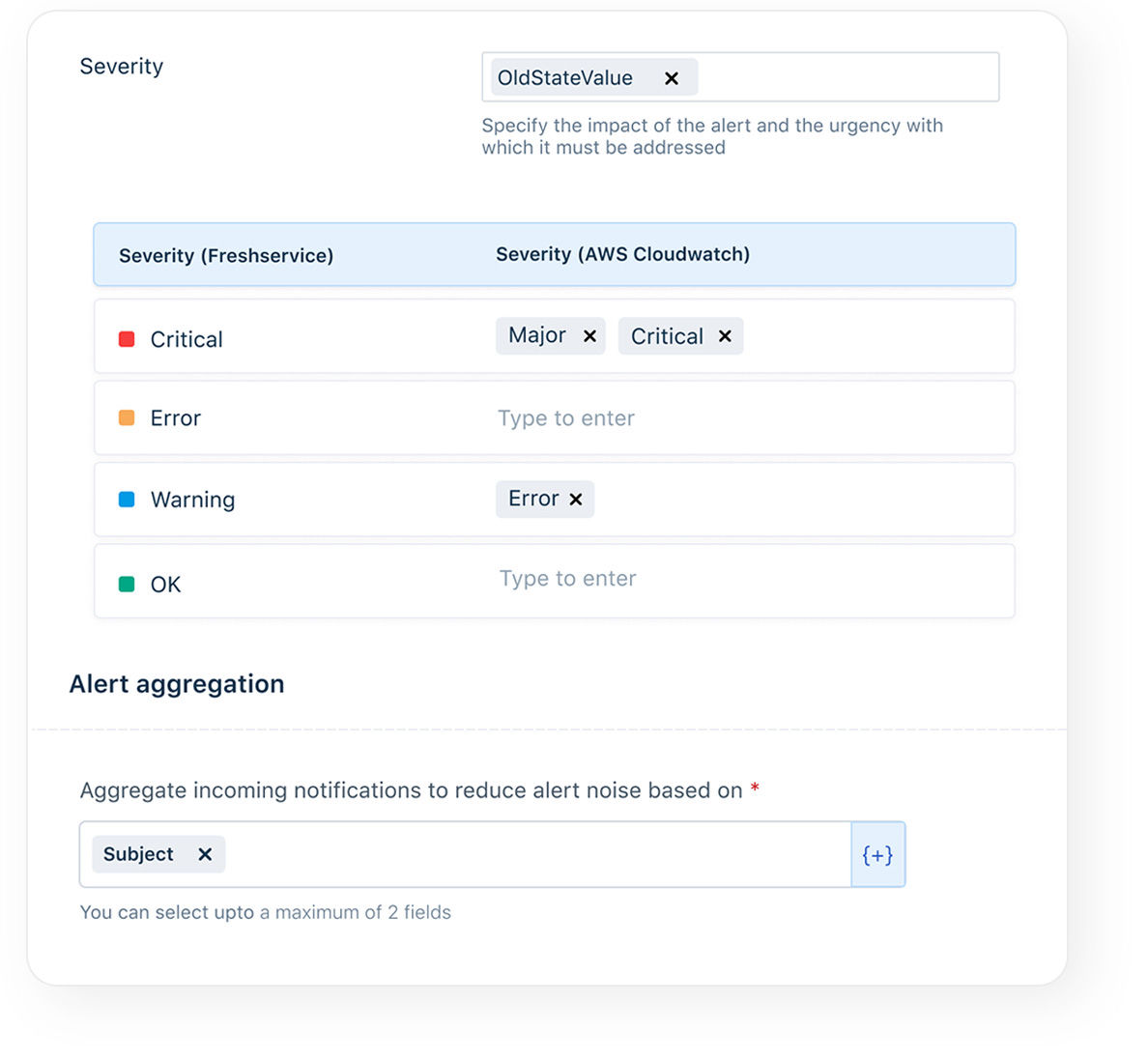 choose how exactly to reduce alert noise