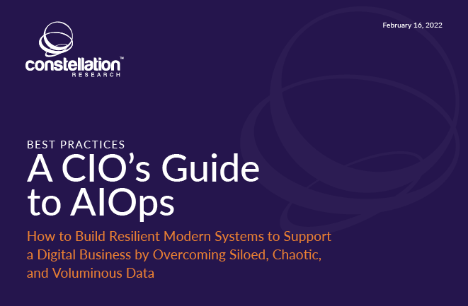 CIO's guide to AIOps report by Constellation Research