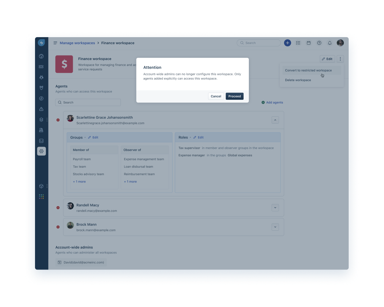 Freshservice Workspaces | Freshworks